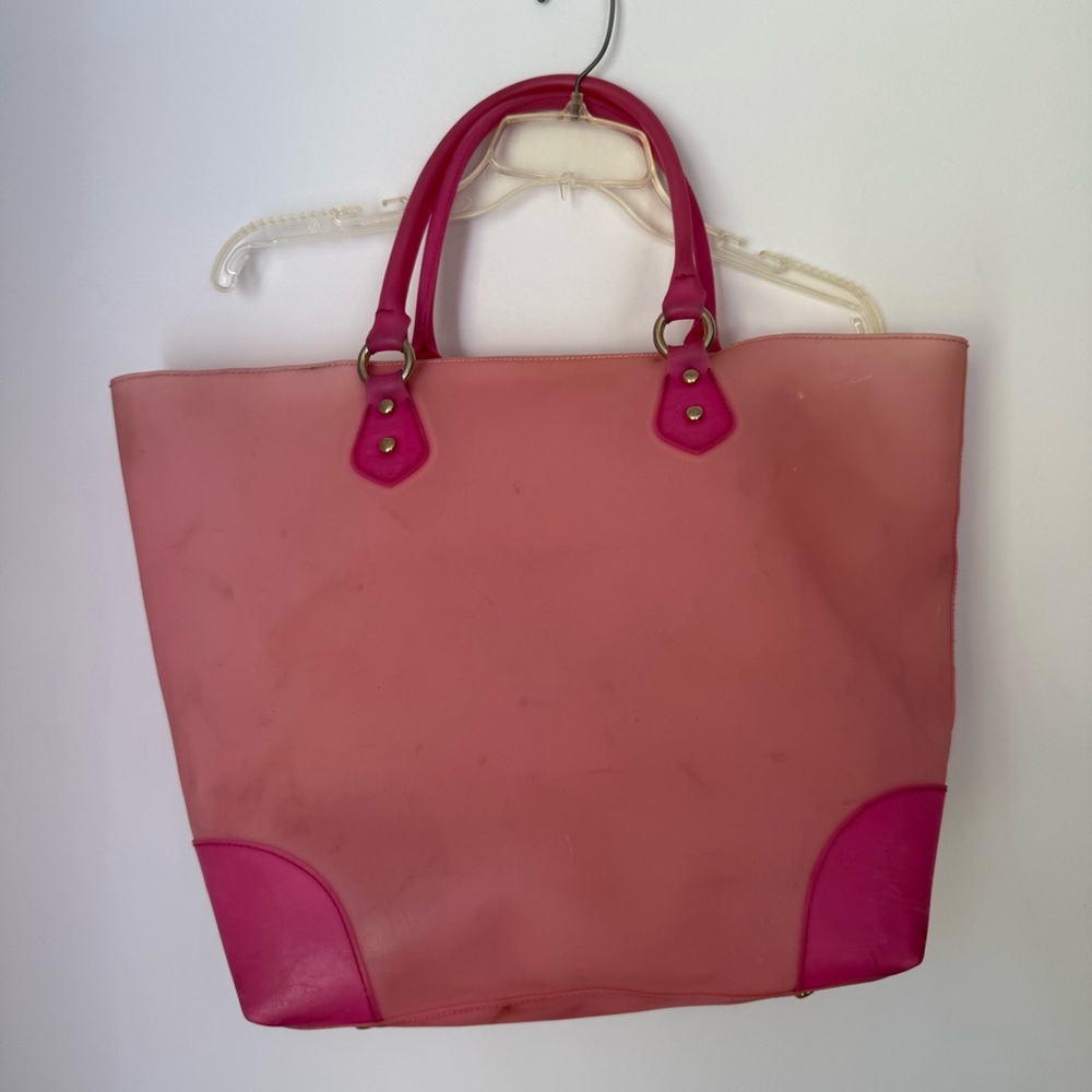 Juicy Couture Y2K Pink Jelly Tote- Crest Logo- Love P&G - Picture 3 of 9